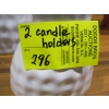Image 2 : 2 DOUBLE CANDLEHOLDERS