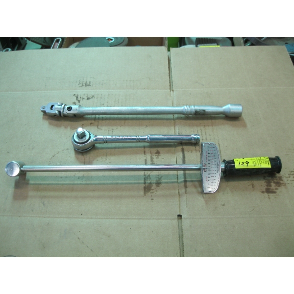 1/2" RATCHET, TORQUE WRENCH & SWING BAR