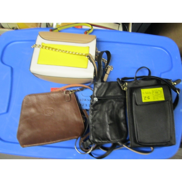 4 SMALL PURSES