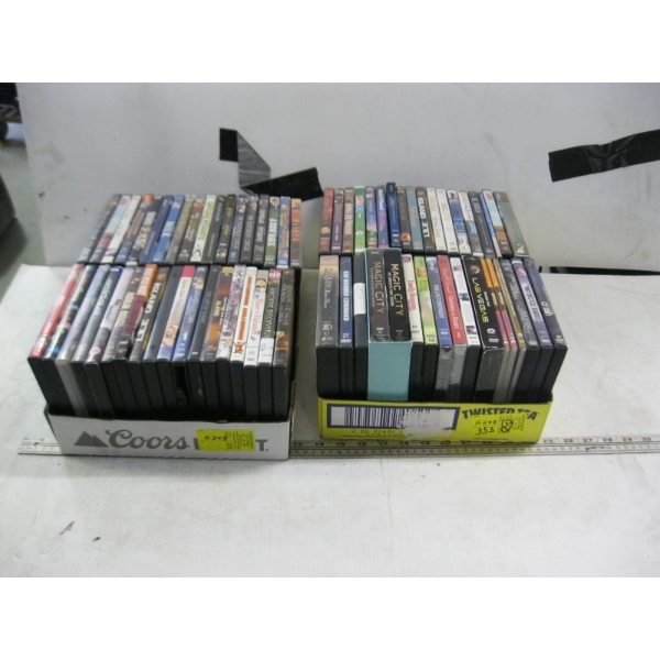 2 FLATS OF DVDs