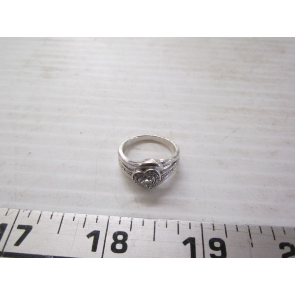 .925 RING W/STONE - SZ 6 1/2