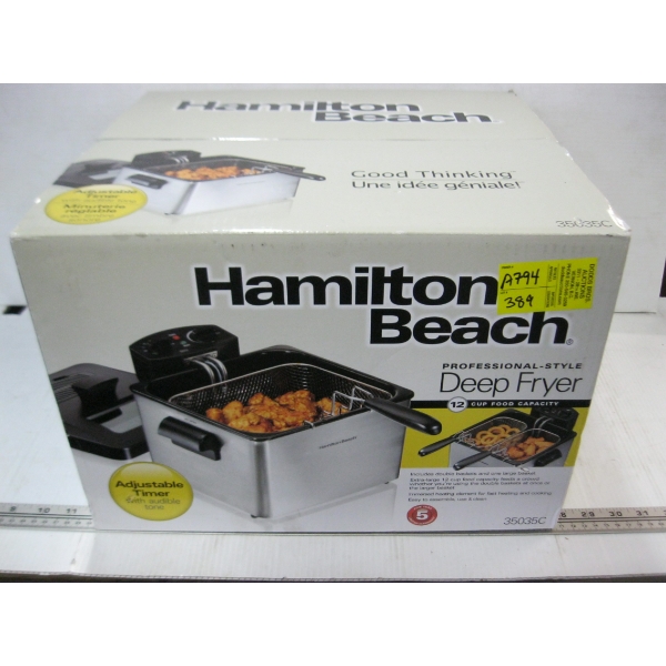 HAMILTON BEACH DEEP FRYER
