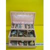 Image 1 : PINK JEWELLERY BOX W/MISC. COSTUME JEWELLERY