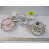 Image 1 : 3 TEACUPS & SAUCERS & A CREAMER & SUGAR BOWL