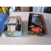 Image 1 : MISC. AUDIO EQUIPMENT, TAPE PLAYERS, SPEAKERS,BASKET OF MISC. BOAT SAFETY KIT