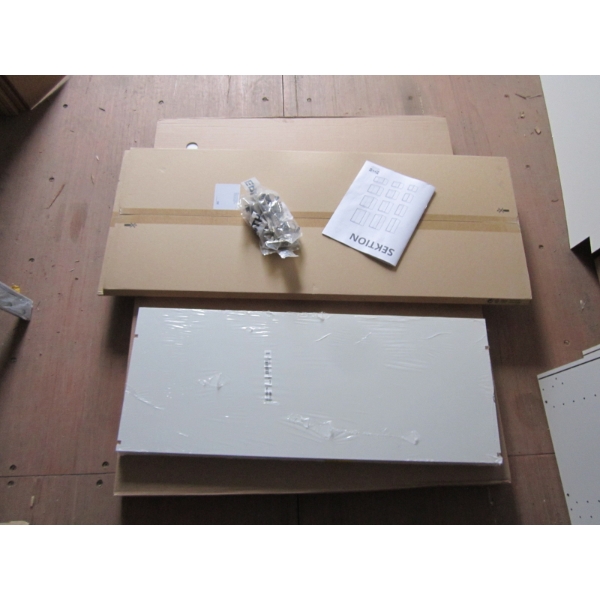 NEW IKEA CABINET 36X14 3/4X40" - COMPLETE W/HINGES, DOORS & SHELVES