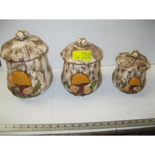 MUSHROOM CANNISTER SET