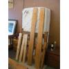 Image 1 : SINGLE WOODEN BEDFRAME W/KING COIL MATTRESS & BOXSPRING