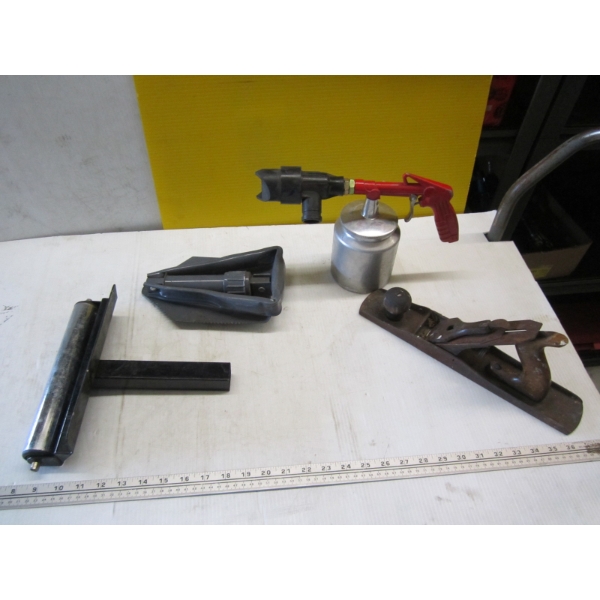 WOOD PLANE ROLLER, FOLDING SHOVEL, ETC.