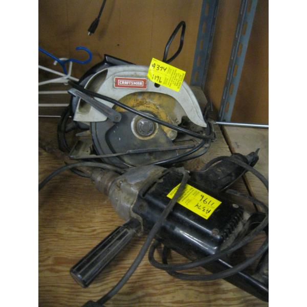 CRAFTSMAN 1/2" ELECTRIC DRILL & CIRCULAR SAW