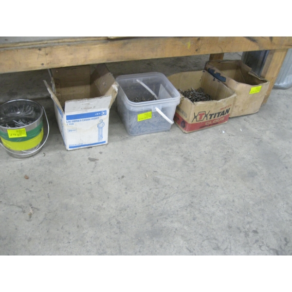 5 CONTAINERS OF ASST. NAILS