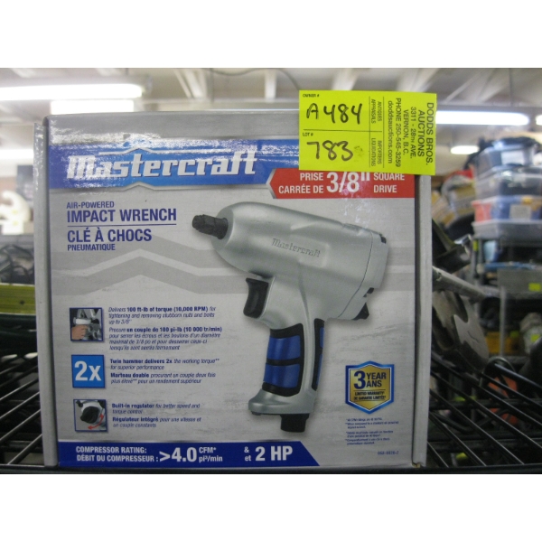 NEW MASTERCRAFT AIR POWERED IMPACT WRENCH - 3/4 