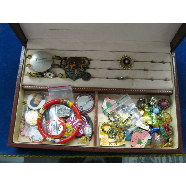 JEWELLERY BOX W/ASST. CONTENTS