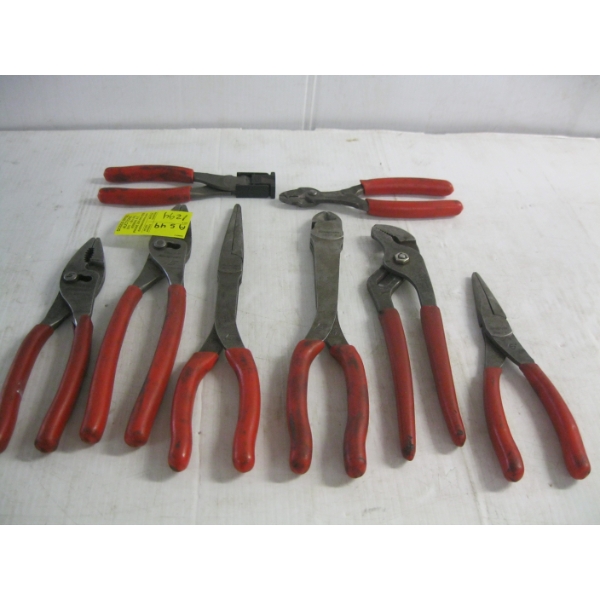 8 SNAP ON PLIERS & CUTTERS