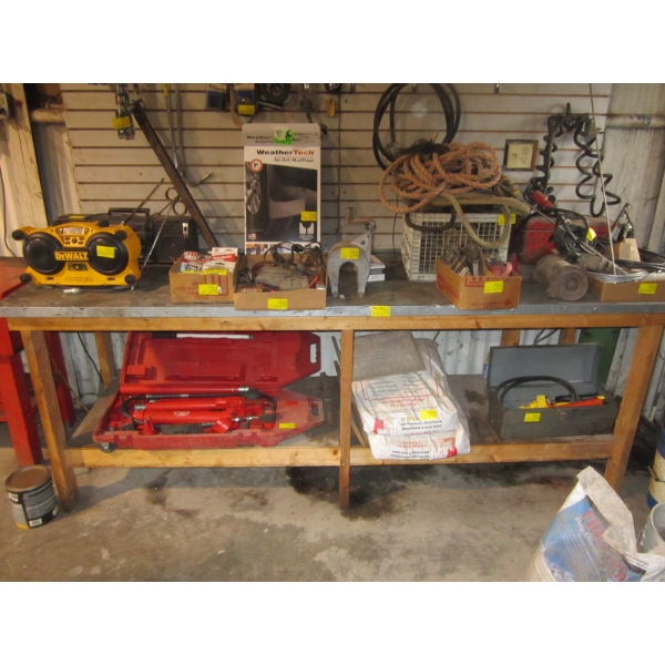 WORKBENCH W/METAL TOP