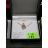 Image 2 : LADIES 10KT HEART NECKLACE W/SM DIAMONDS, 17"