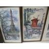 Image 2 : 5 FRAMED PICTURES - PARIS SCENES
