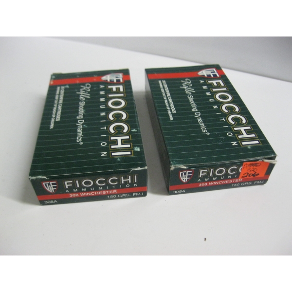 FIOCCHI .308WIN 150GRS FMJ|2X20 CENTERFIRE CARTRIDGES