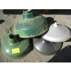 Image 1 : 3 ENAMEL LIGHTSHADES & A ALUMINUM LIGHTSHADE