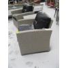 Image 3 : 2 PATIO CHAIRS W/UPHOLSTERED CUSHIONS & A SM. TABLE