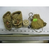 Image 1 : PAIR OF BABY BEADED MOCCASINS, LEATHER POUCH, ETC.