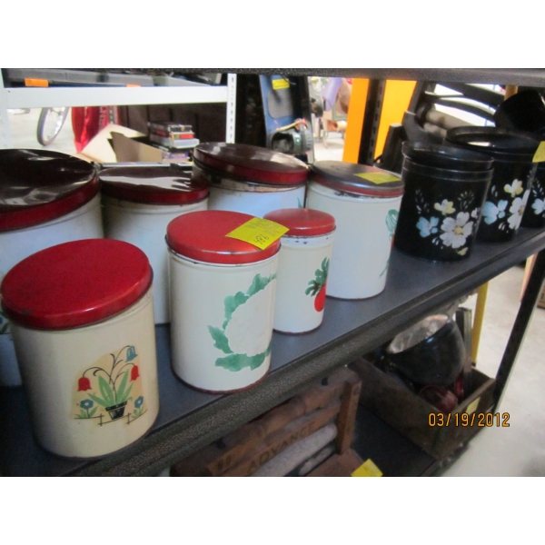 VINTAGE CANNISTER SETS