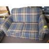 Image 2 : MATCHING BLUE & GOLD SOFA & LOVESEAT