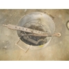 Image 2 : LARGE METAL POT WITH HOLE WITH SPREADER BAR, DRAWBAR & RECEIVER HITCH