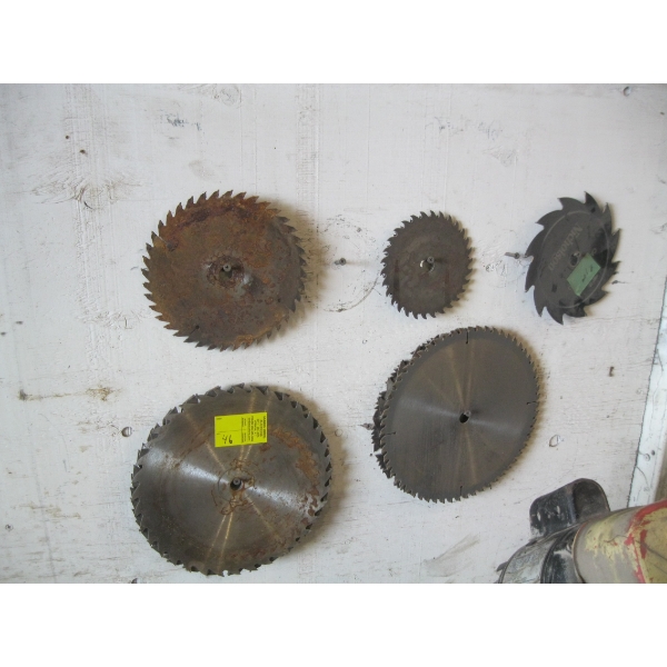 LOT OF ASST'D SAW BLADES - 10" & 7 1/4" 