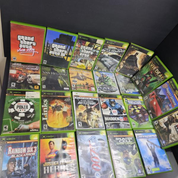 23 XBOX GAMES, MOST W/MANUALS