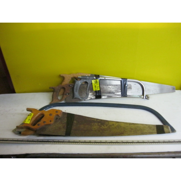 2 BUNDLES OF HANDSAWS