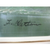 Image 2 : LG. FRAMED PAINTING "THE MOUNTAIN & LAKE" SCENE, SIGNED