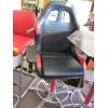 Image 3 : UNIQUE CHAIR & TABLE SET - AUTOMOTIVE DESIGN - RED/BLACK/CHROME
