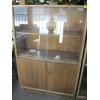 Image 1 : SLIDING GLASS DOOR CABINET W/LOWER LOCKING CABINET