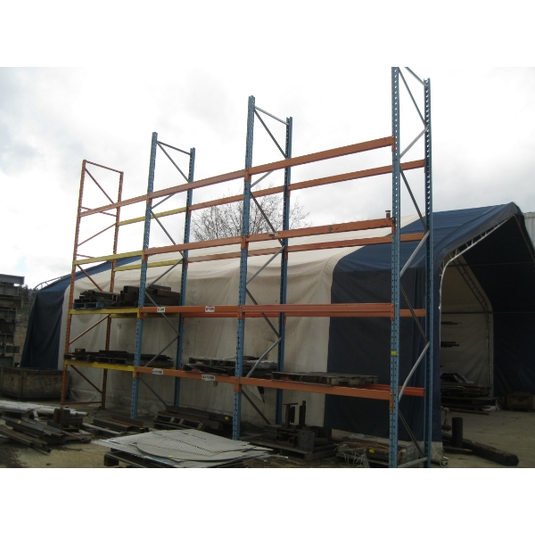 3 BAYS OF PALLET SHELVING - 16'X25'