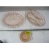Image 2 : 3 PIECES OF PINK DEPRESSION GLASS