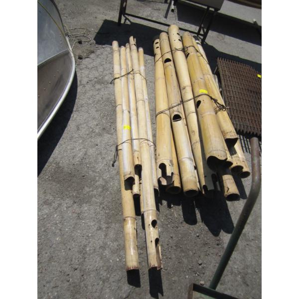 2 BUNDLES OF LG. & NARROW BAMBOO POLES