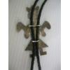 Image 3 : NAVAJO CORN DANCER SILVER BOLO TIE