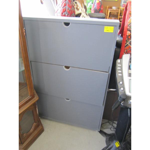 GREY DROP FRONT WALL CABINET