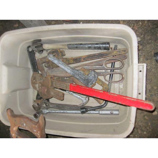 MISC. HAMMERS, PIPE WRENCHES, ETC.