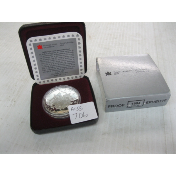 1994 CDN .925 STERLING SILVER $1 COIN