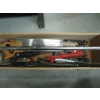 Image 2 : TOTE W/MISC. KNEE PADS, PIPE WRENCHES, SANDERS, ETC.