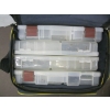 Image 2 : PLANO TACKLEBOX & 3 CONTAINERS OF MISC. WEIGHTS, ETC.