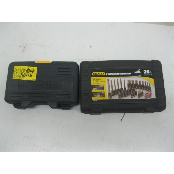 STANLEY PROFESSIONAL GRADE RATCHET BIT SET & A MASTERCRAFT RATCHET ALLEN KEY SET