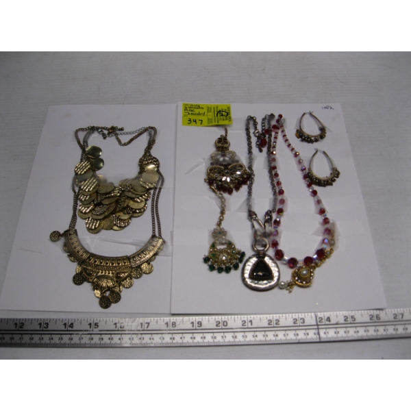 2 SHEETS OF FASHION JEWELLERY