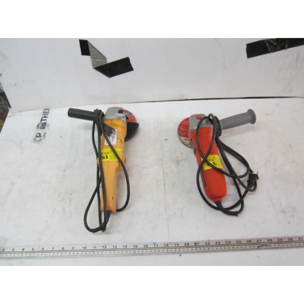 CERTIFIED ANGLE GRINDER & A 5" POWERFIST ANGLE GRINDER