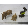 Image 1 : 3 CARVED ANIMALS
