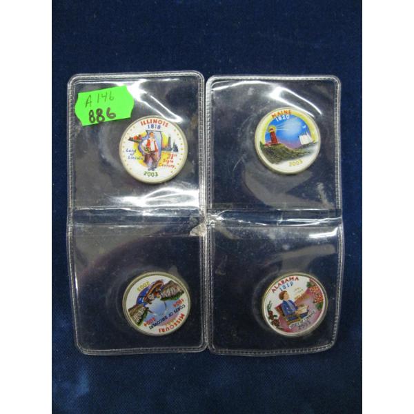 4 AMERICAN COLLECTOR QUARTERS