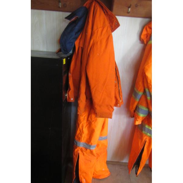 2-PC ORANGE JACKET & BIB PANTS