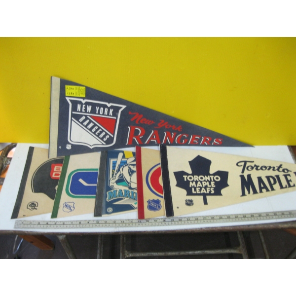 VINTAGE PENDANTS - NEW YORK RANGERS, MONTREAL CANADIENS, BC LIONS, ETC.